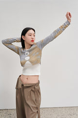 3-ホール タイ-ダイ T / 3-HOLE TIE-DYE T