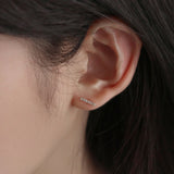 [single earring]14K gold cubic bar earring (6679716233334)