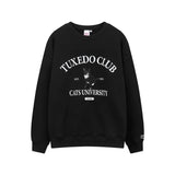 タキシードキャットクラブスウェットシャツ / TUXEDO CAT CLUB SWEATSHIRT BLACK