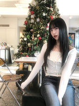 Y2Kフェミニンブーツカットパンツ
