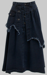デニムストレッチスカート/DENIM STRETCH SKIRT (4470302638198)