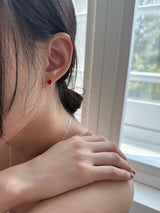 [92.5silver] kitsch heart earrings (2colors)