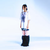 カットアウトグラフィックTシャツ / 222 Cutout graphic t-shirts - White