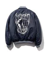 バーチャルワールド60Zバーシティージャケット/VIRTUAL WORLD 6OZ VARSITY JACKET