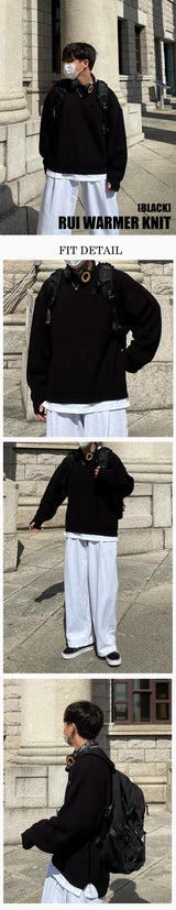 クロウォーマーラウンドニット/CLO WARMER ROUND KNIT(4COLOR)