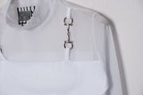 シースルービッグクロップTシャツ/TOP(8218) see-through big crop Tee