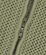 DAGGER MESH HOOD ZIP UP KNIT