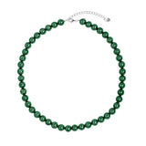 ESSENTIAL NO.3 GREEN PEARL NECKLACE 925 SILVER