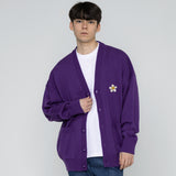 フラワードットエンブロイダードニットカーディガン / Flower dot embroidered knit cardigan