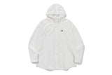 サイドスリットウーディシャツ / SIDE SLIT HOODIE SHIRT_WHITE