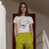 ハートパームツリークロップT / HEART PALM TREE CROP TEE_WHITE
