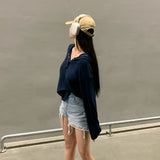 [Bellide made] Chalang snap ribbed T-shirt