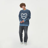 STRIPE HEART ROUND NECK KNIT_BLUE (6612832256118)