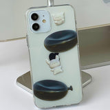 Black Cat Balloon pang-pang Phone Case