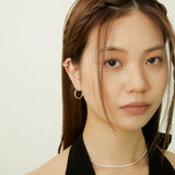 ソフトクレセントピアス / soft crescent earring