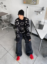 No.0448 sun & cloud mohair KNIT (3color)