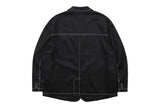 ステッチコットンブレザー / STITCH COTTON BLAZER_BLACK