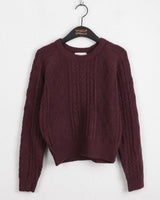 Michell Deep Twisted Cable Round Knit