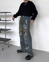 TN ダーティーデニムパンツ / TN dirty denim pants (1 colors)