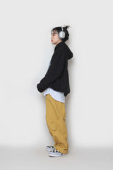 スプレーペインティングエンブロイダリーフーディ / Spray Painting Embroidered Hood