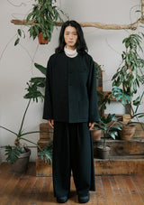 unisex tweed jacket black