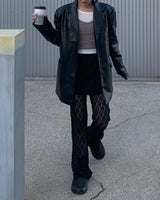 Lace skirt pants