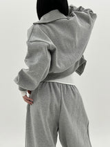ビッグカーラブラッシジップアップ / Big Kara brushed zip-up (3color)