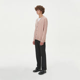 LAMBSWOOL V NECK CARDIGAN_PINK (6612827635830)