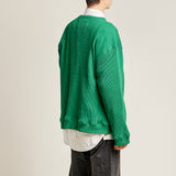 ２WAYジップアップワッフルカーディガン/DAMP 2-WAY ZIP-UP WAFFLE CARDIGAN_GREEN