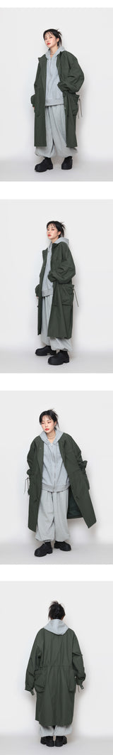 2wayフードジップアップベスト / Two-Way Hooded Zip-Up Vest