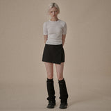 Drawstring Cotton Leg Warmers (3Colors)