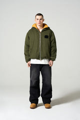 PIPING LINE PADDED JUMPER - KHAKI