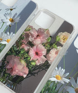 ピンクフラワーアイフォンケース(ジェリーハード)/[jellhard case] pink flowers