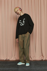 U SHEET MUSIC KNIT / BLACK