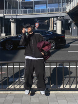 No.0547 3line sweat set ZIP-UP
