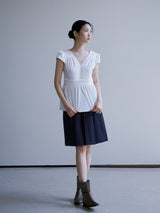 パフピンタックブラウス [ WHITE ]