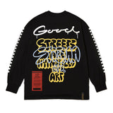 ボムオーバーサイズロングスリーブTシャツ/22 BOMB OVERSIZED LONG SLEEVES T-SHIRTS WHITE / BLACK