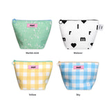 チェックジッパーポーチ (M size)(4design)