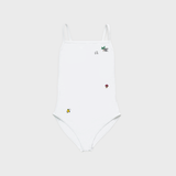 SWIM BASIC ONE-PIECE - CHARACTER WHITE