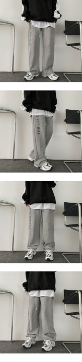 Roll key ring lettering banding pants