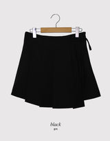 WT Pleated Wrapped Mini Skirt (2color)