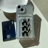 Tail Pop - meow Card Storage Phone Case