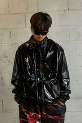 エナメルジャケット/BSR2223FWJK061 WD ENM JACKET ENAMEL BLACK