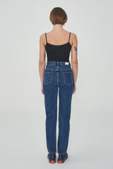 ストレートフィットスナップポケットデニムパンツ / STRAIGHT FIT SNAP POCKET DENIM PANTS [6888]