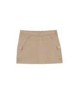 バータックカーゴミニスカート / BAR TACK CARGO MINI SKIRT BEIGE