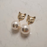 ビッグパールピアス / Melbie The Cat Series - Big Pearl Piercing (Gold ver.)