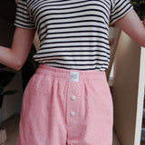 エンボストライプT / EMBO STRIPE TEE_NAVY