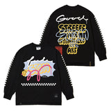 ボムオーバーサイズロングスリーブTシャツ/22 BOMB OVERSIZED LONG SLEEVES T-SHIRTS WHITE / BLACK
