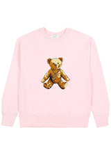 "ロックテディ" クルーネック / "Rock teddy" crew neck (2624801603702)
