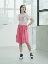 バミューダワイドカーゴパンツ / P1013 BERMUDA WIDE CARGO PANTS_PINK